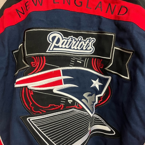 NWT New England Patriots All Embroidered Flame Jacket Size 3XL RARE - Picture 5 of 12